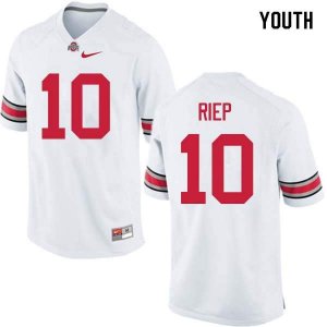 Youth Ohio State Buckeyes #10 Amir Riep White Nike NCAA College Football Jersey Super Deals IRX7144KM